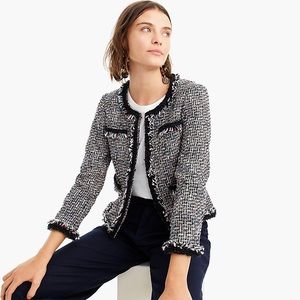 J. Crew Lady Jacket in Rainbow Tweed